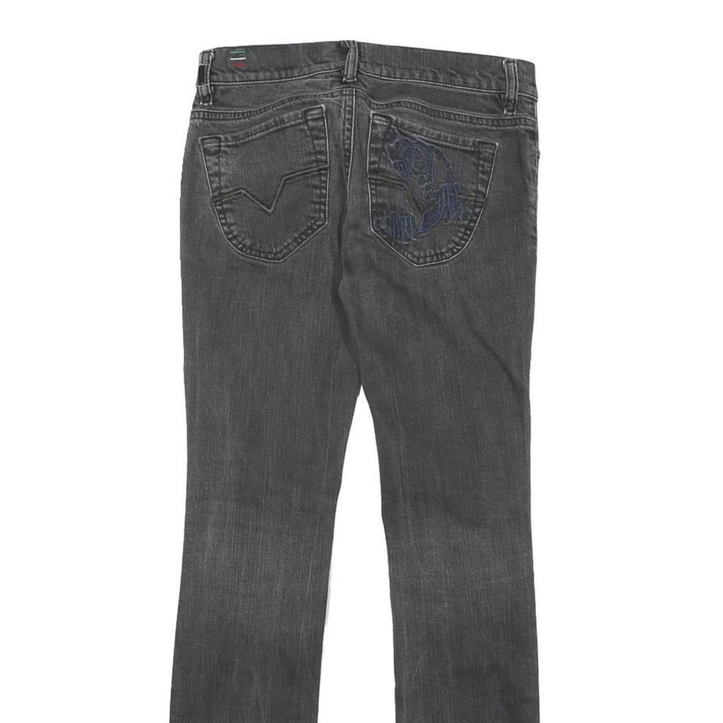 DIESEL Womens Slim Denim Jeans Black W26 L28 Stylish Cotton Blend Zip Closure