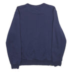 PUMA Mens Blue Crew Neck Sweatshirt M Cotton Blend Pullover Casual Sportswear