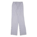 BRAGARD Womens Cotton Blend Regular Trousers W24 L33 Grey & White Check Pattern