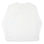 POLO RALPH LAUREN Mens White Crew Neck Long Sleeve L Cotton Blend T-Shirt