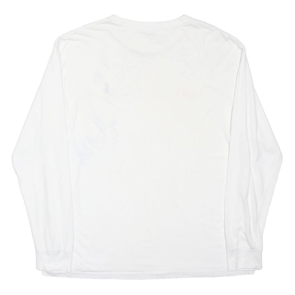 POLO RALPH LAUREN Mens White Crew Neck Long Sleeve L Cotton Blend T-Shirt