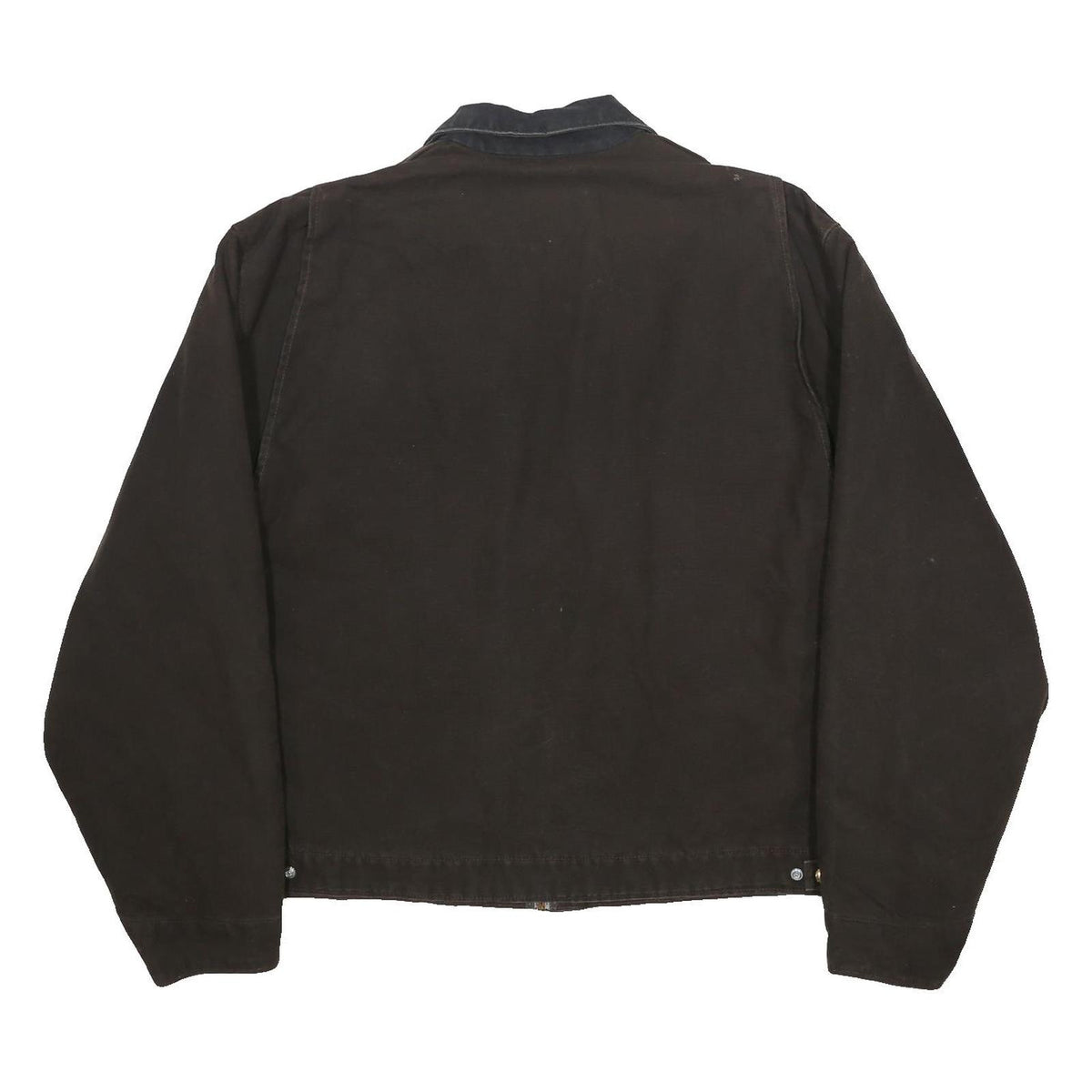 CARHARTT Mens Brown & Black Workwear Jacket 2XL Cotton Durable Zip Fastening