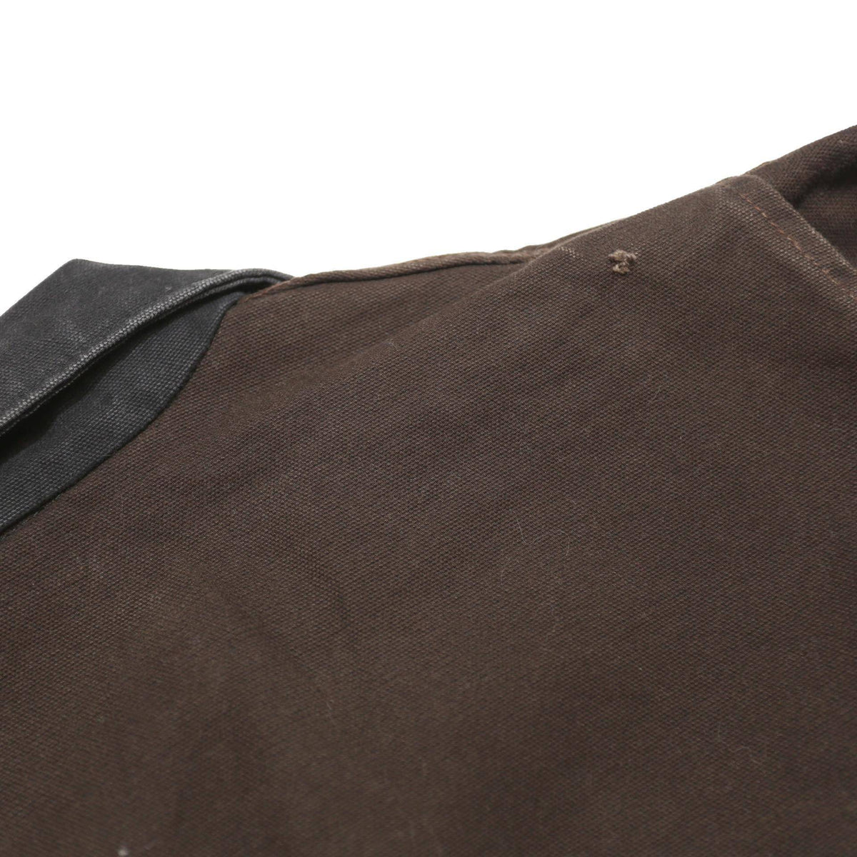 CARHARTT Mens Brown & Black Workwear Jacket 2XL Cotton Durable Zip Fastening