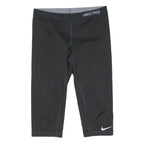 NIKE Womens Black Pro Sports Shorts L W30 Compression Leggings