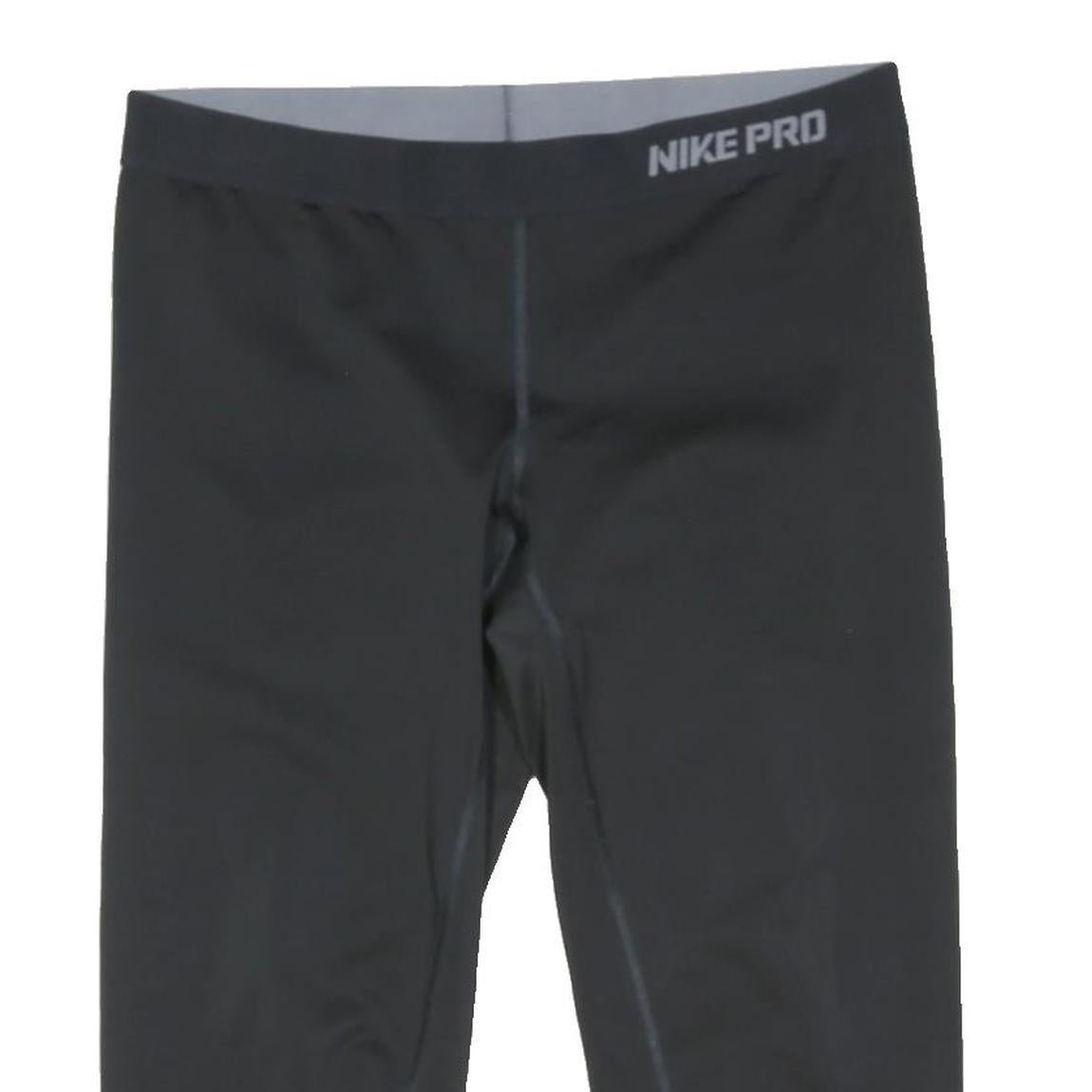 NIKE Womens Black Pro Sports Shorts L W30 Compression Leggings