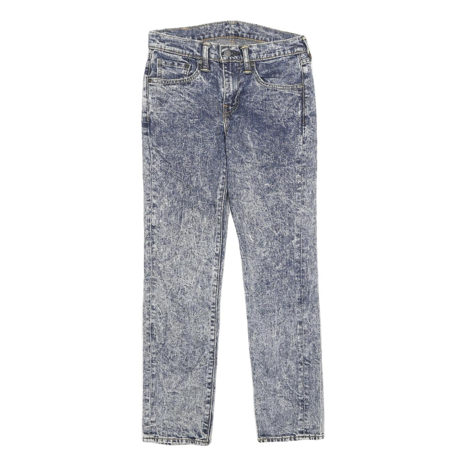 LEVI'S 511 Mens Jeans Blue Slim Skinny Denim Stone Wash W28 L30 Classic Zip