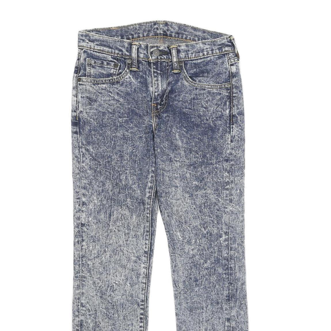 LEVI'S 511 Mens Jeans Blue Slim Skinny Denim Stone Wash W28 L30 Classic Zip
