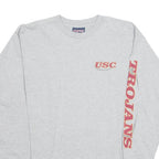 JANSPORT USC Trojans Football Mens T-Shirt Grey Long Sleeve USA L