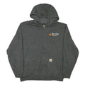 CARHARTT Mens Grey Bio-One Sacramento Full Zip Hoodie L Cotton Blend Casual
