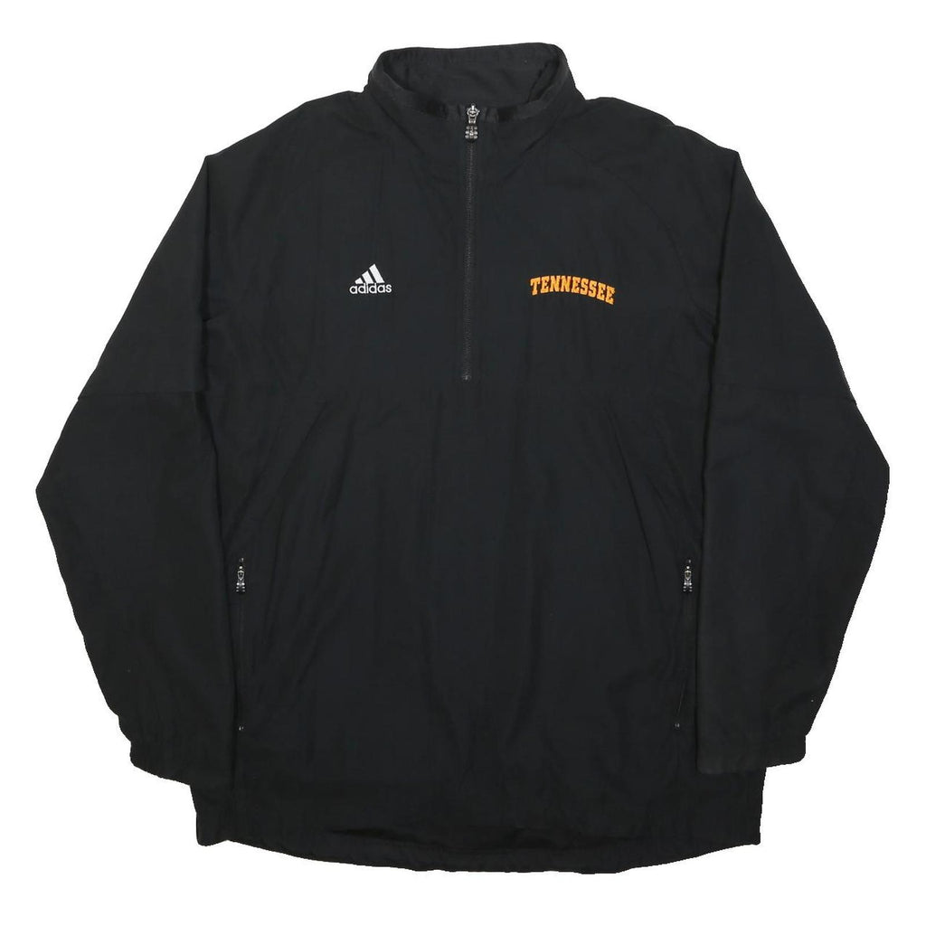 ADIDAS Mens Black Tennessee Jacket L Polyester Blend Zip Sportswear Athletic