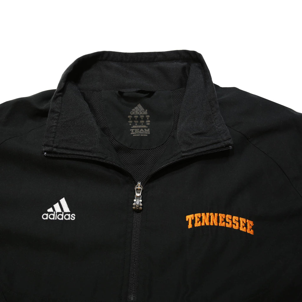ADIDAS Mens Black Tennessee Jacket L Polyester Blend Zip Sportswear Athletic
