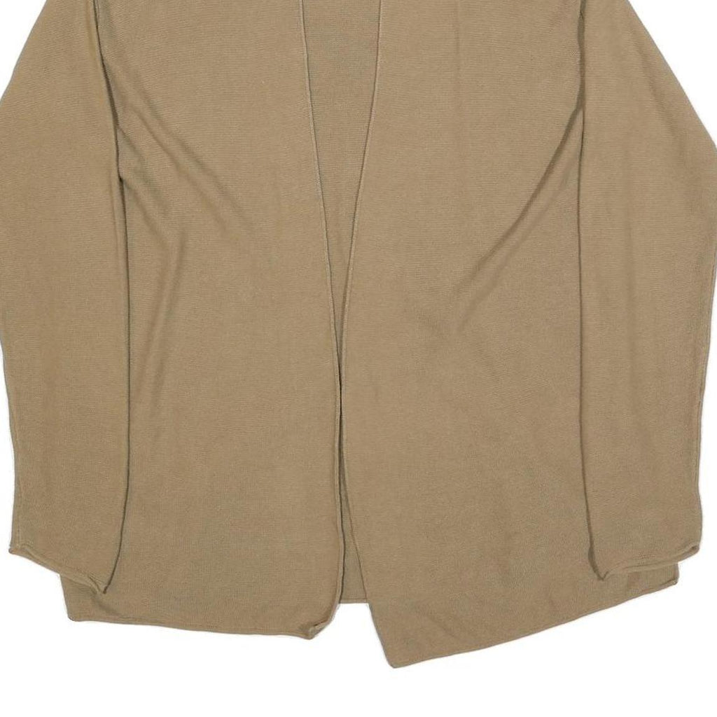 TOM TAILOR Womens Beige Basic Knit Long Sleeve Top M Casual Everyday