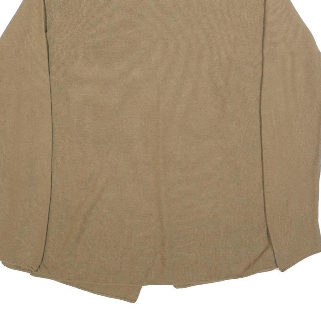 TOM TAILOR Womens Beige Basic Knit Long Sleeve Top M Casual Everyday