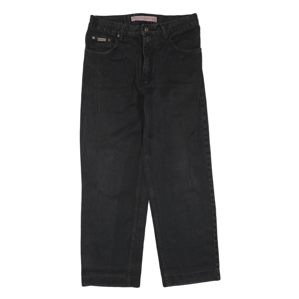 DIESEL Womens Regular Fit Black Denim Jeans W32 L28 Classic Zip Cotton Blend