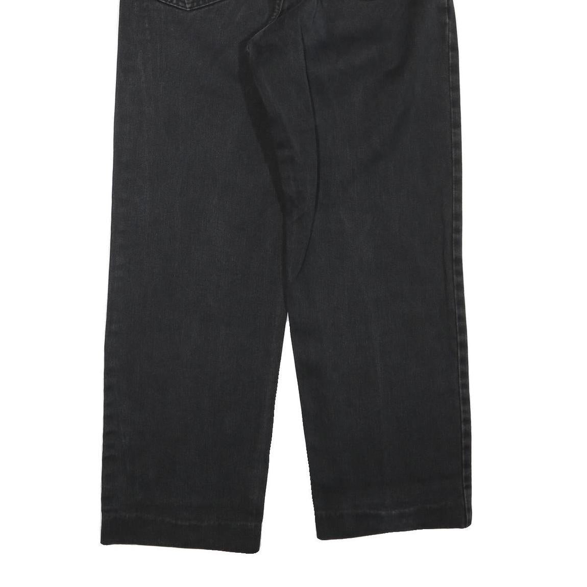 DIESEL Womens Regular Fit Black Denim Jeans W32 L28 Classic Zip Cotton Blend