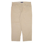 TOMMY HILFIGER Mens Corduroy Trousers Cream Regular Straight W40 L29