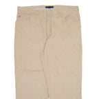 TOMMY HILFIGER Mens Corduroy Trousers Cream Regular Straight W40 L29
