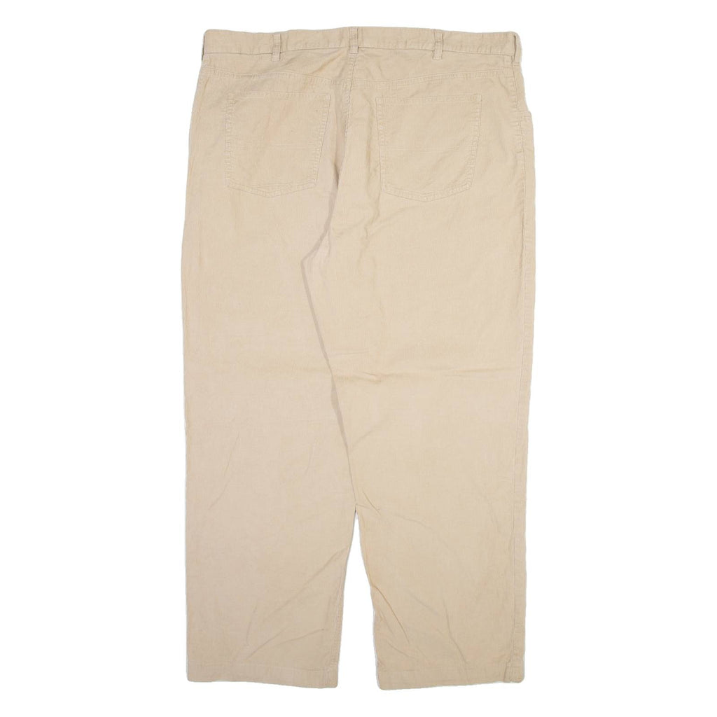 TOMMY HILFIGER Mens Corduroy Trousers Cream Regular Straight W40 L29