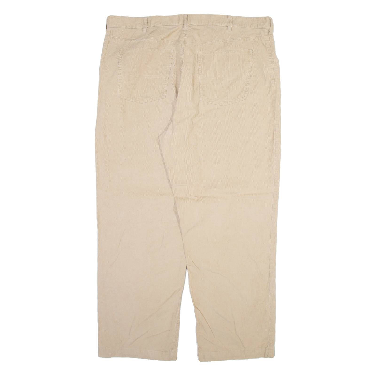 TOMMY HILFIGER Mens Corduroy Trousers Cream Regular Straight W40 L29