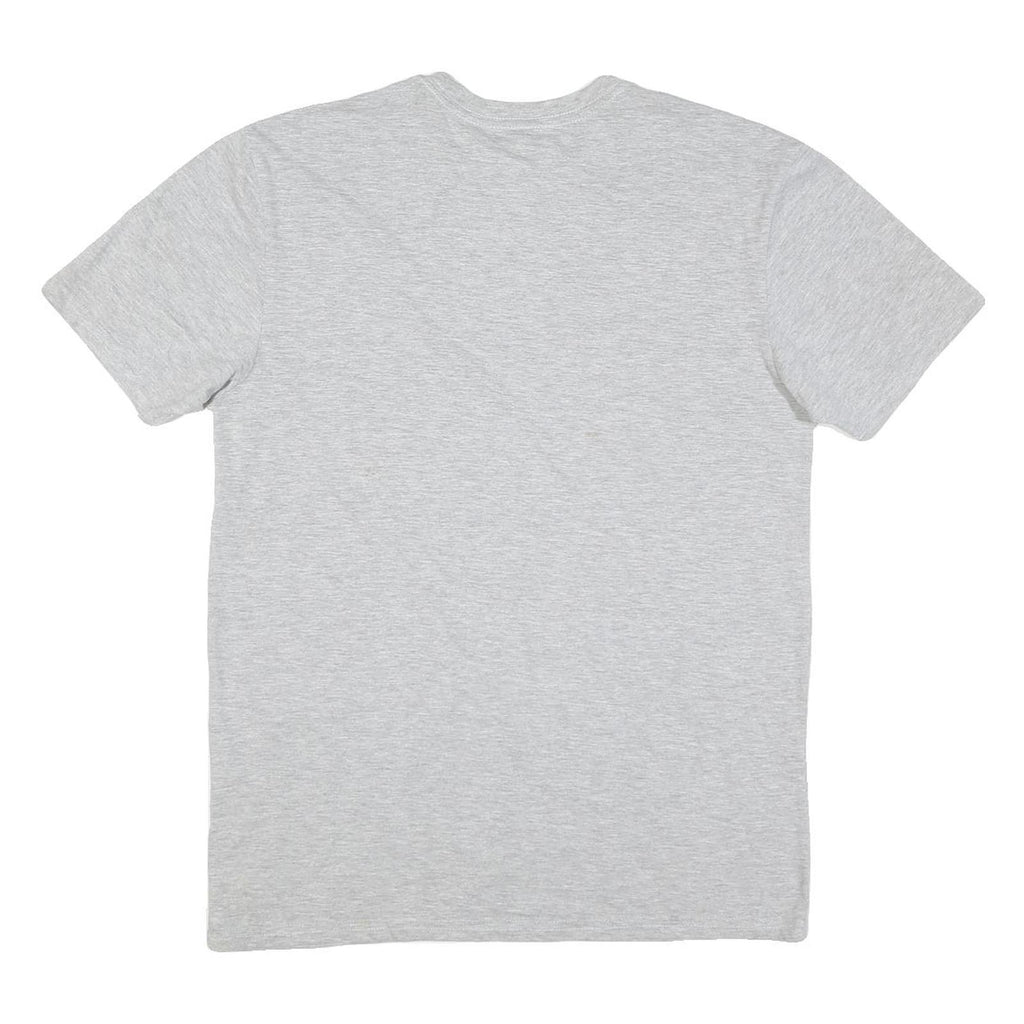 ADIDAS Mens Grey Athletic T-Shirt M Short Sleeve Crew Neck Cotton Blend