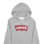 LEVI'S Mens Grey Hoodie XS Cotton Blend Casual Pullover Lightweight