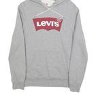 LEVI'S Mens Grey Hoodie XS Cotton Blend Casual Pullover Lightweight