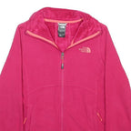 THE NORTH FACE Womens Pink Jacket XS Polyester Zip Fleece Casual Outdoor