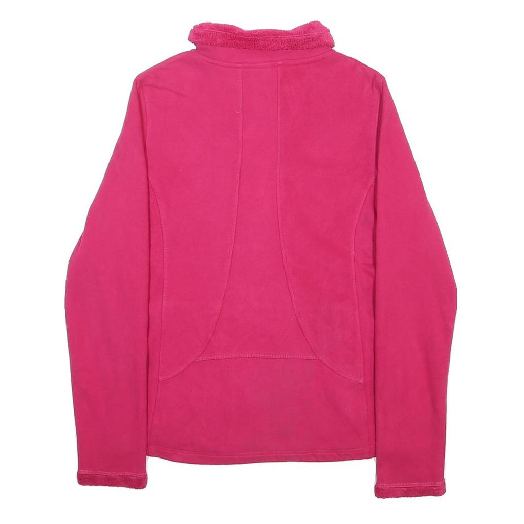 THE NORTH FACE Womens Pink Jacket XS Polyester Zip Fleece Casual Outdoor