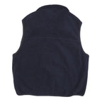 TOMMY HILFIGER Mens Navy Green Logo Zip Jacket L Polyester Fleece Casual