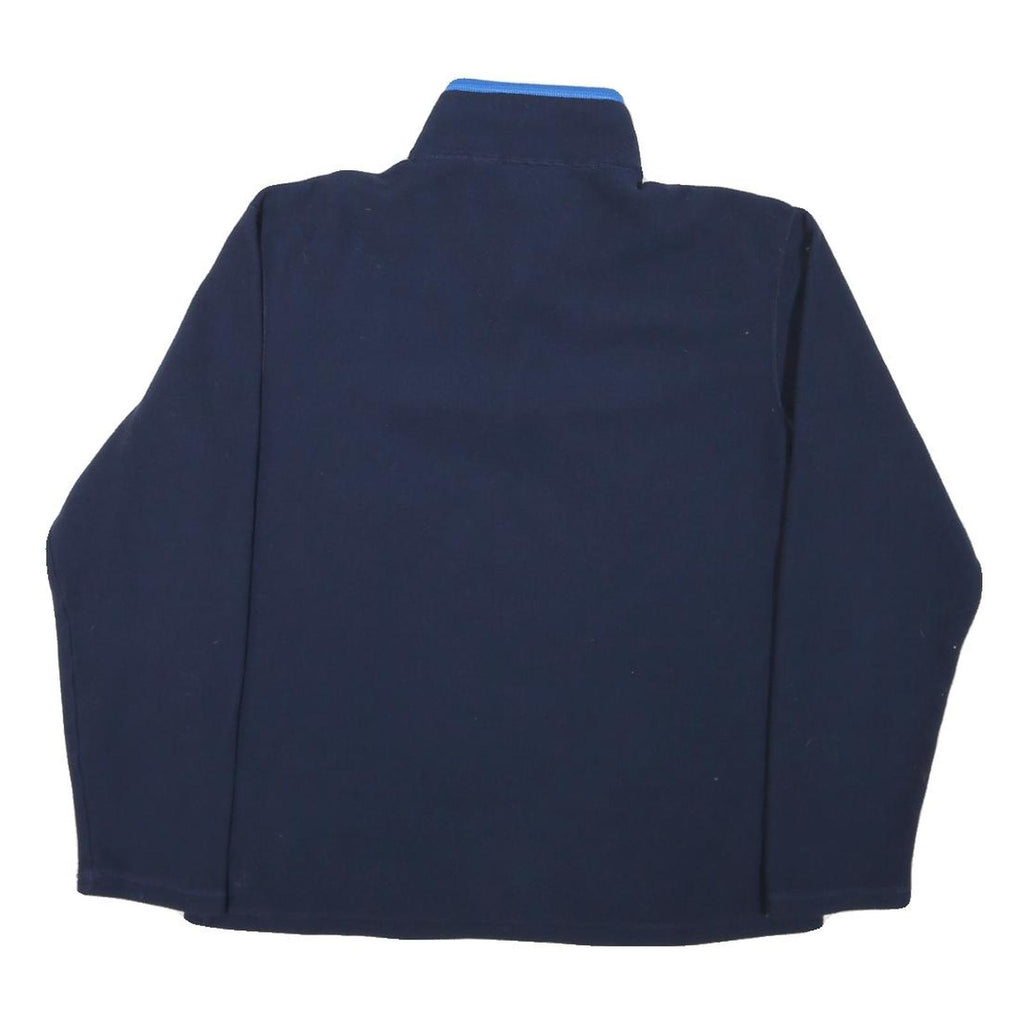 FILA Womens Blue Pullover Plain Quarter Zip Basic Knit Jumper M Polyester