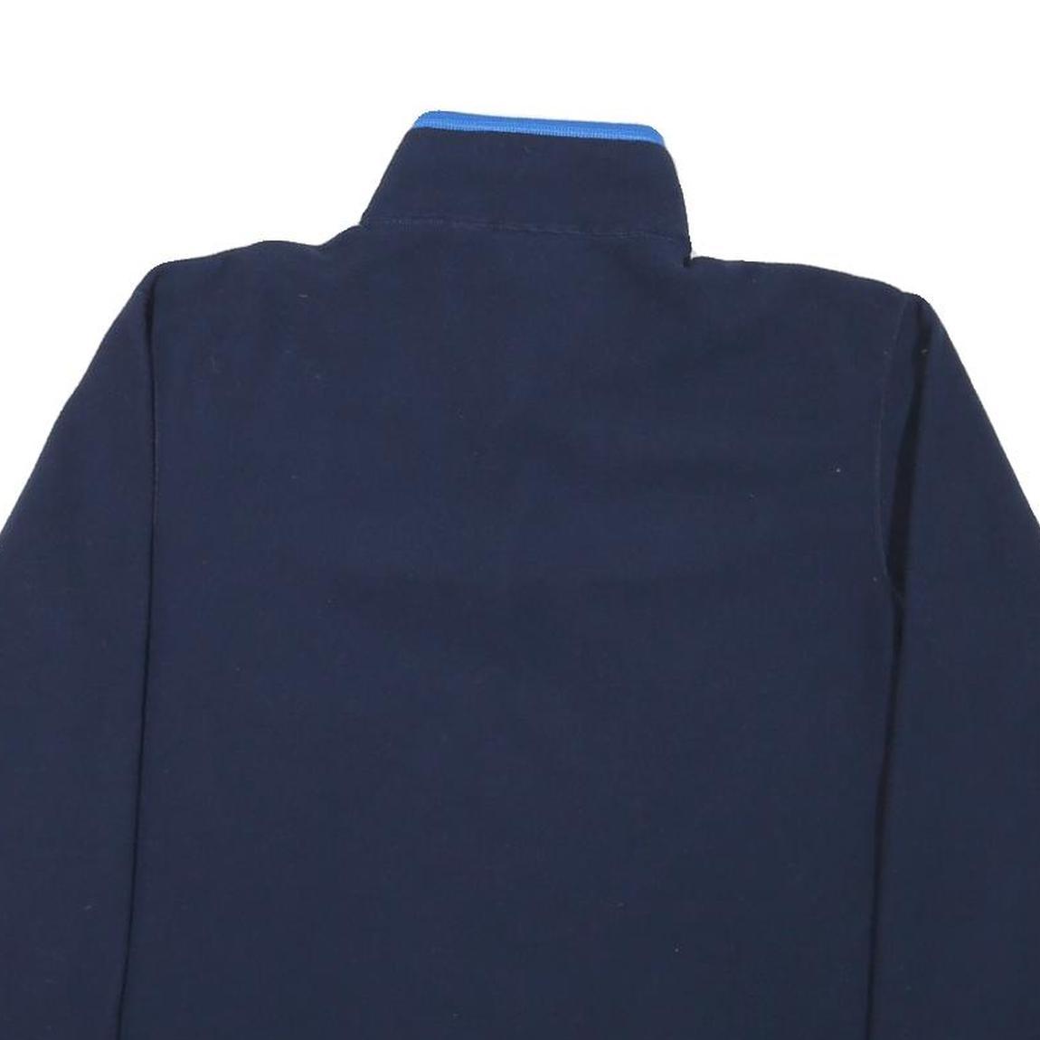 FILA Womens Blue Pullover Plain Quarter Zip Basic Knit Jumper M Polyester