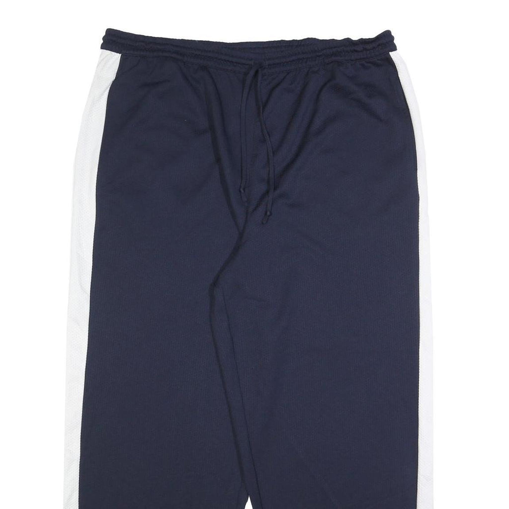 NAUTICA Mens Joggers Navy & White XL W38 L27 Relaxed Tapered Polyester