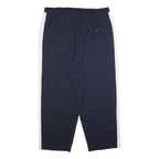 NAUTICA Mens Joggers Navy & White XL W38 L27 Relaxed Tapered Polyester