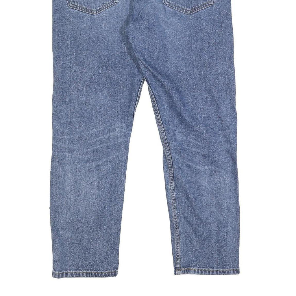 LEVI'S 502 Mens Slim Jeans Blue Denim W34 L27 Distressed Cotton Blend