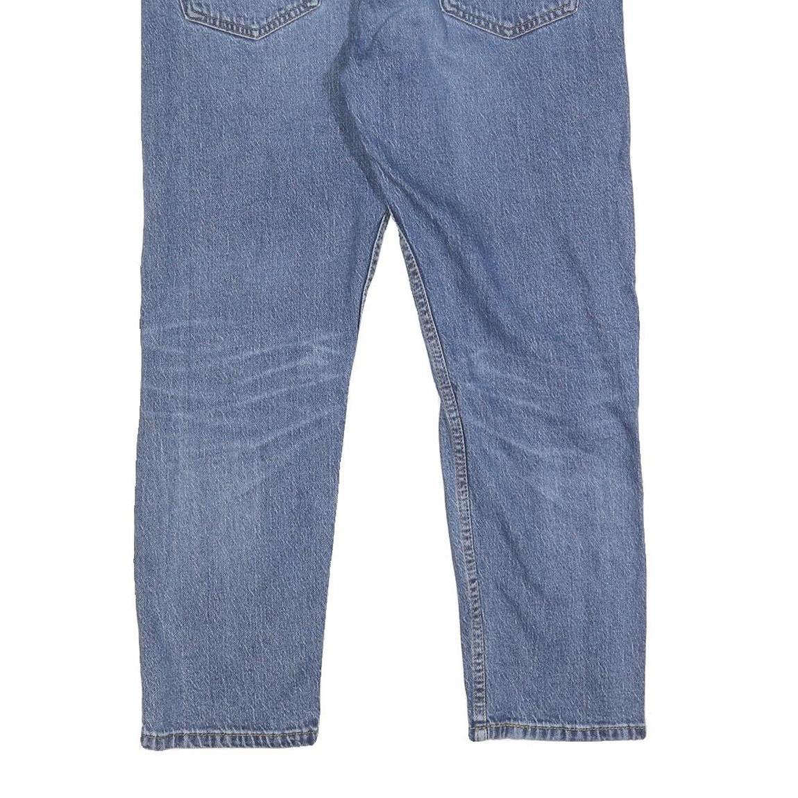 LEVI'S 502 Mens Slim Jeans Blue Denim W34 L27 Distressed Cotton Blend