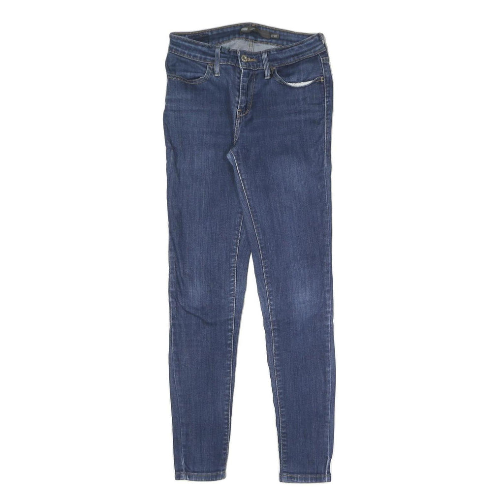 LEVI'S Womens Slim Blue Denim Light W26 L28 Skinny Zip Jeans