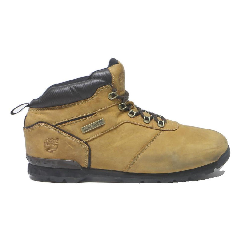 TIMBERLAND Mens Ankle Boots Beige Synthetic UK 12.5 Lace-Up Comfortable Outdoor