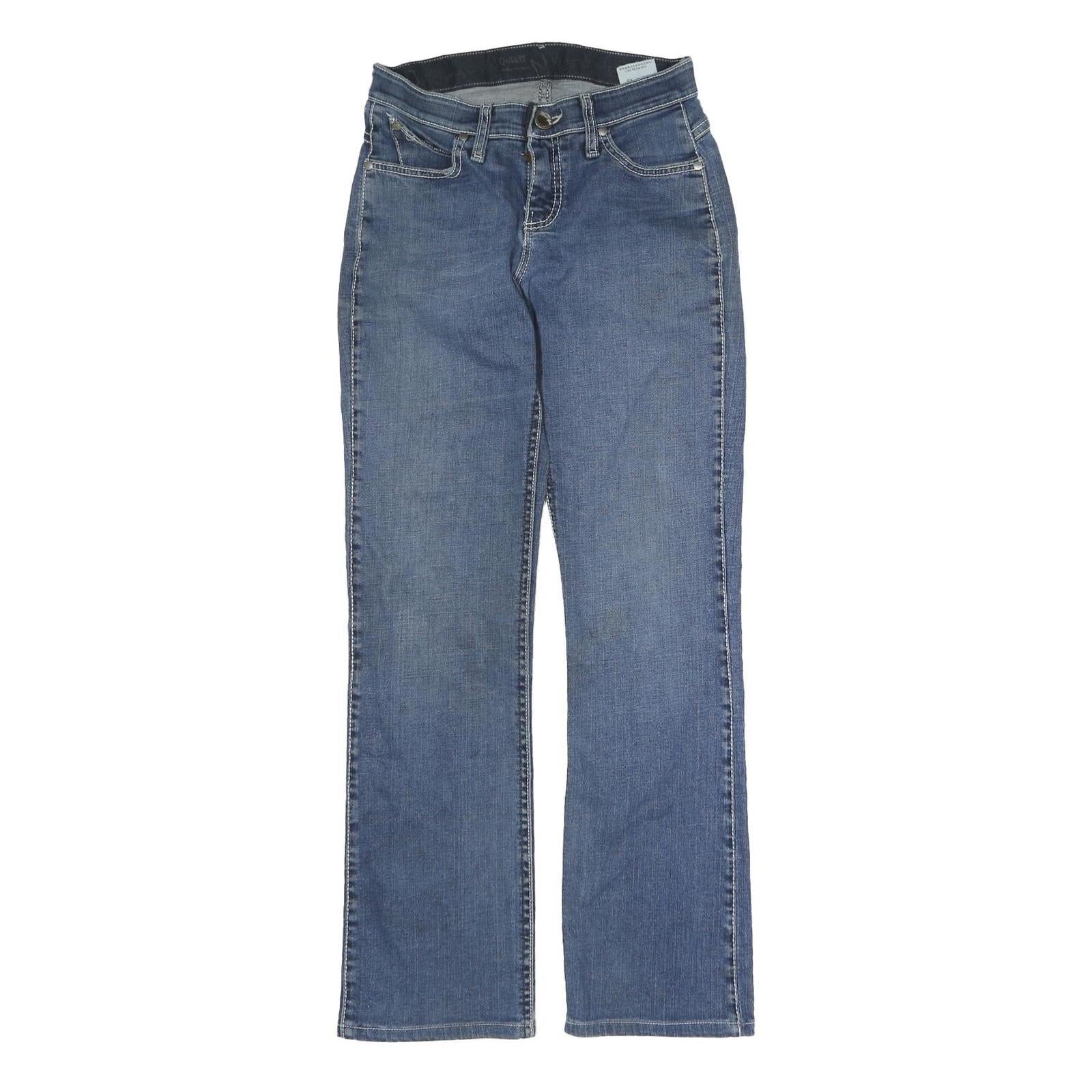 WRANGLER Womens Slim Blue Denim Jeans W26 L28 Zip Classic Comfort Stylish