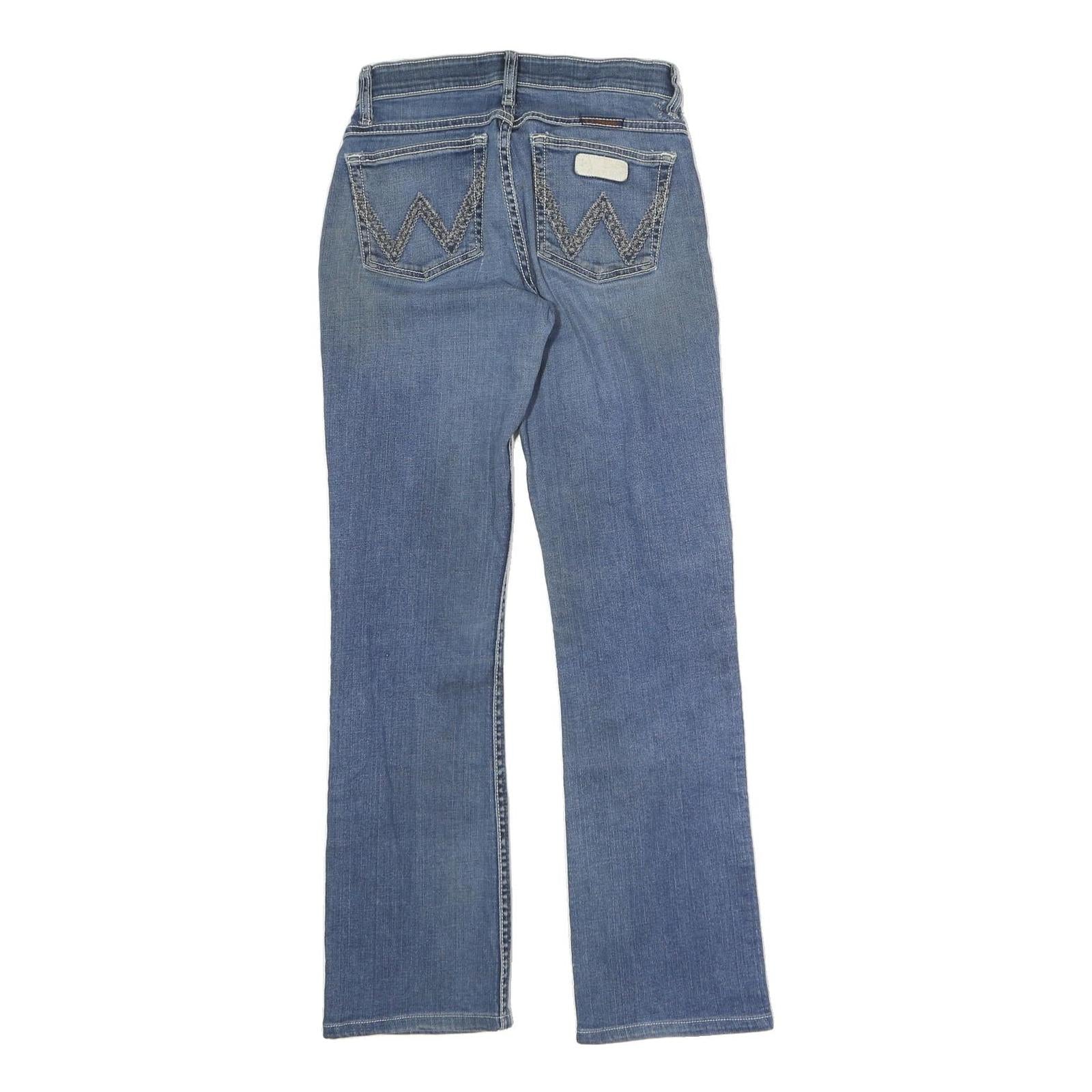 WRANGLER Womens Slim Blue Denim Jeans W26 L28 Zip Classic Comfort Stylish