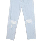 LEVI'S Womens Jeans Blue Regular Straight Denim Light W25 L26 Distressed