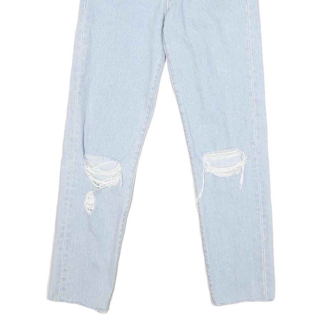 LEVI'S Womens Jeans Blue Regular Straight Denim Light W25 L26 Distressed