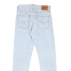 LEVI'S Womens Jeans Blue Regular Straight Denim Light W25 L26 Distressed