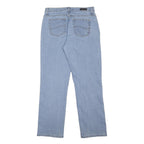 LEE Womens Relaxed Fit Light Blue Denim Jeans W31 L29 Casual Cotton Blend Zip