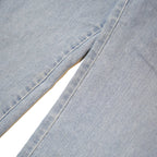 LEE Womens Relaxed Fit Light Blue Denim Jeans W31 L29 Casual Cotton Blend Zip