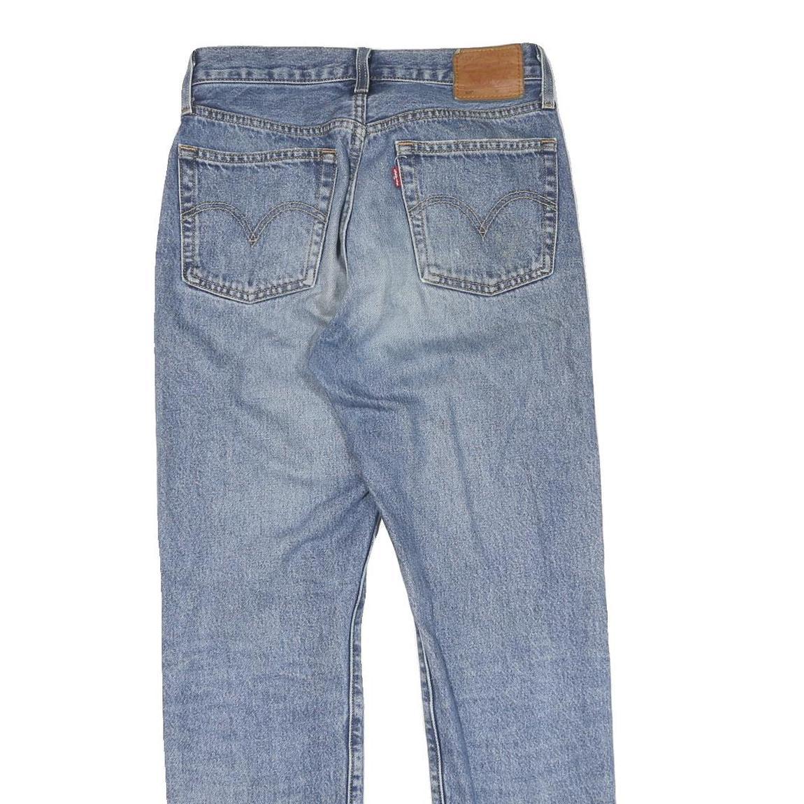 LEVI'S 501 Big E Womens Jeans Blue Regular Straight Denim Medium W26 L30 Classic