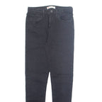 LEVI'S Womens Jeans Black Regular Tapered W24 L26