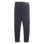 LEVI'S Womens Jeans Black Regular Tapered W24 L26