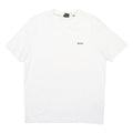 HUGO BOSS Mens White Crew Neck Short Sleeve T-Shirt M Logo Cotton Blend