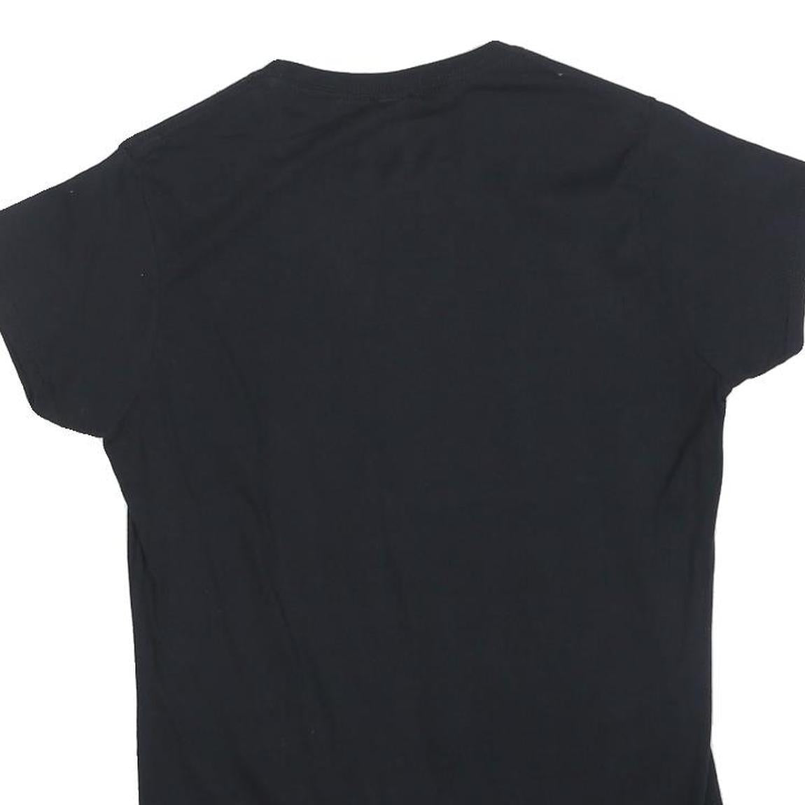 GILDAN Womens Black Metallica Band T-Shirt L Short Sleeve Crew Neck Graphic