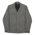 CARHARTT Mens Grey Button Cotton Jacket S Plain Durable Casual Workwear